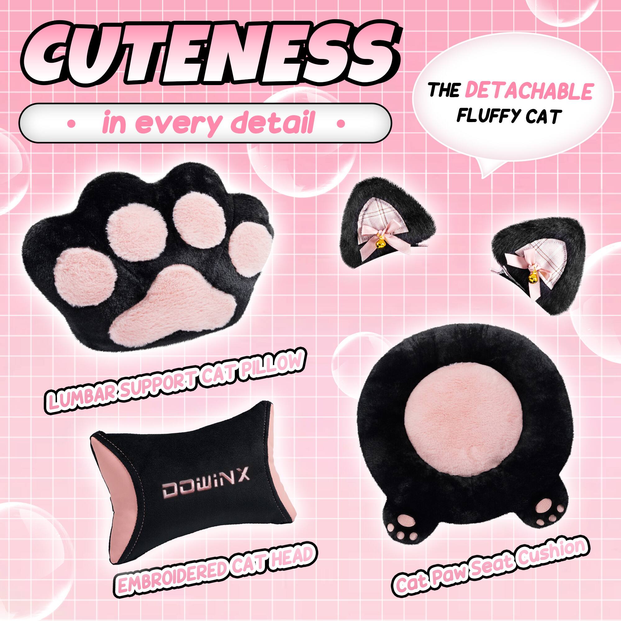 Cuteness in every detail

The Detachable Fluffy Cat

Lumbar Support Cat Pillow

Embroidered Cat Head

Cat Paw Seat Cushion