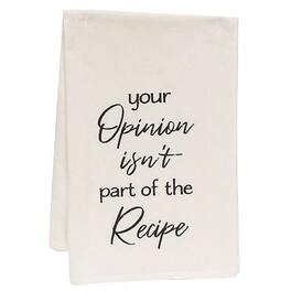 BreeBe - *Your Opinion Dish Towel - White, Black
