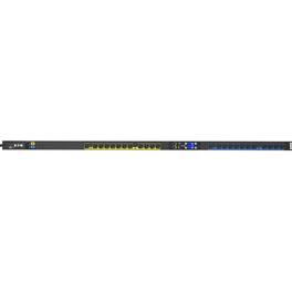 Eaton - Managed Rack PDU 2.88 kW max 120V 24A 0U 24 Outlet Single-Phase PDU - Switched - NEMA L5-30P - 24 x NEMA 5-20R - Black