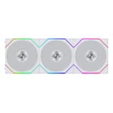 Lian Li - UNI FAN TL Flex 120mm Reverse Blade ARGB Fan, 3 Pack, Infinity Mirror, Controller Included (12RTL1F3W) - White