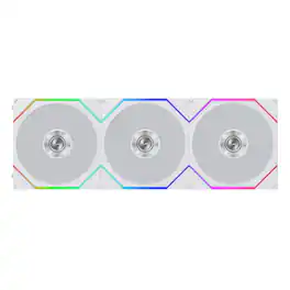 Lian Li - UNI FAN TL Flex 120mm Reverse Blade ARGB Fan, 3 Pack, Infinity Mirror, Controller Included (12RTL1F3W) - White