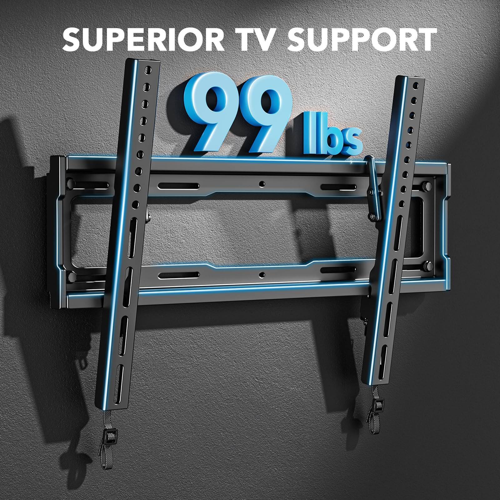 SUPERIOR TV SUPPORT  
99 lbs
