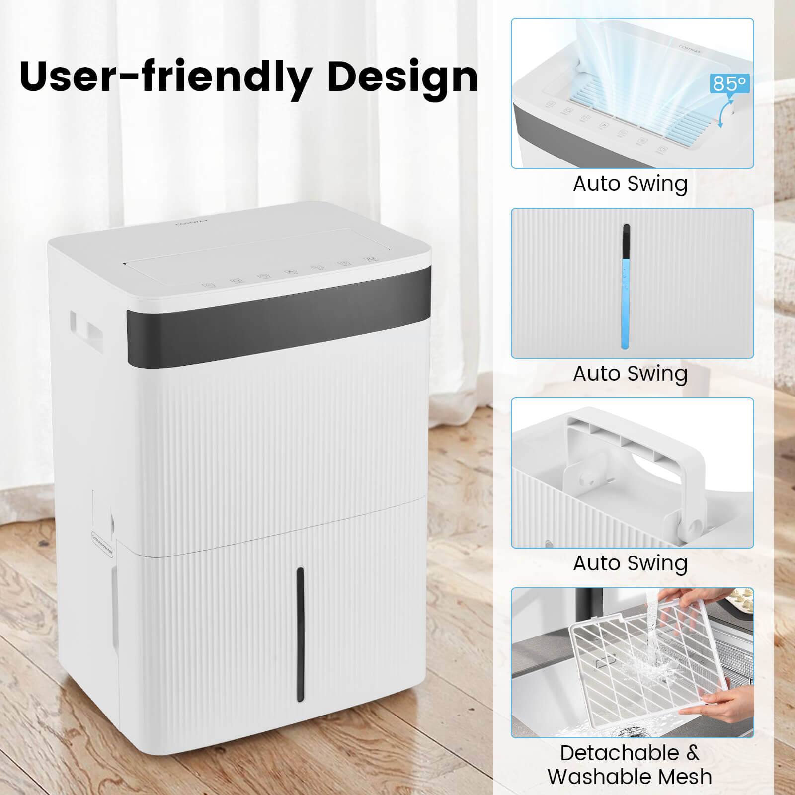 User-friendly Design

- Auto Swing
- Auto Swing
- Auto Swing
- Detachable & Washable Mesh