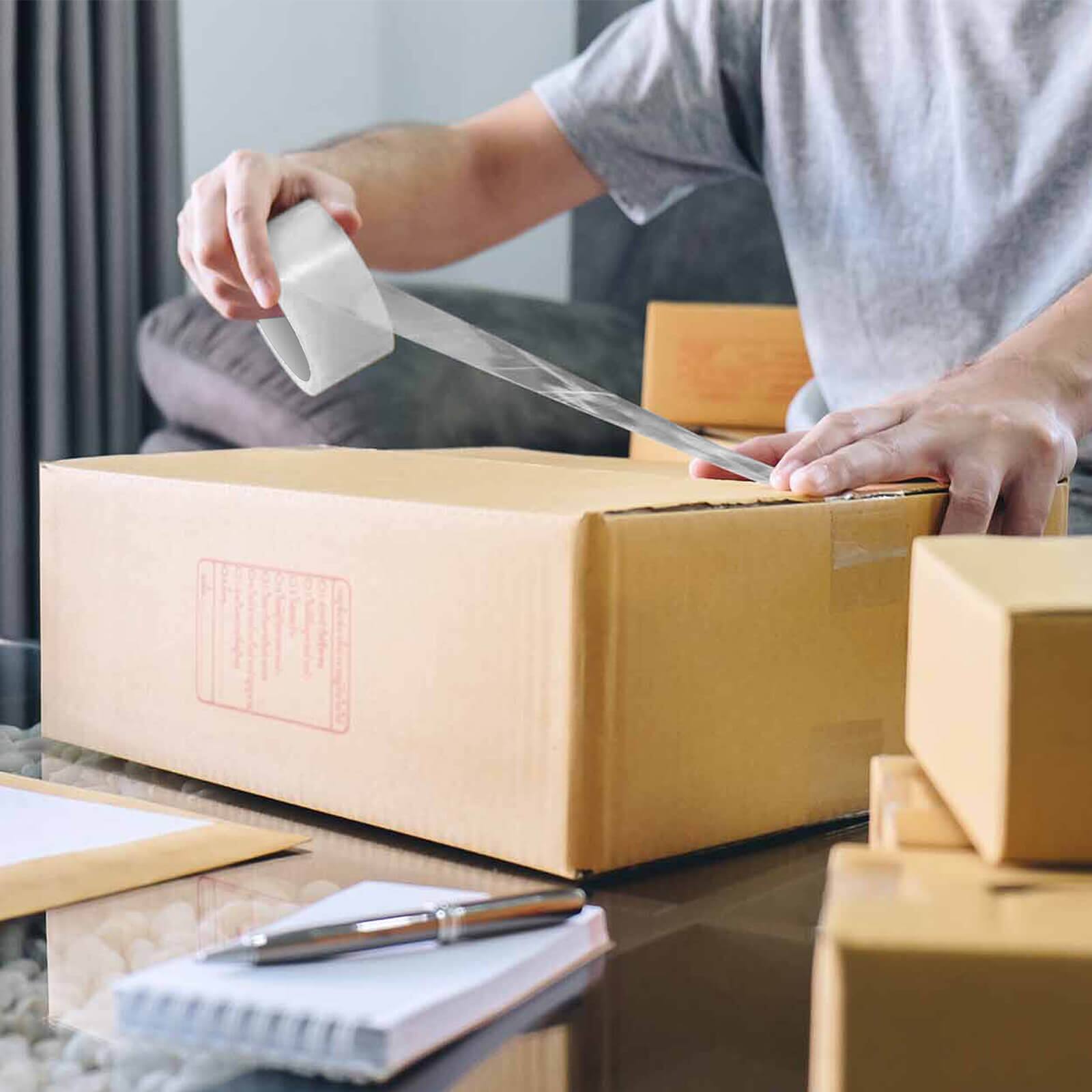 Alt View 3. Costway - Costway 36 Rolls Heavy Duty Clear Packaging Tape with 2.36" Wide, 65.6 Yard Per Roll - ‎Clear.