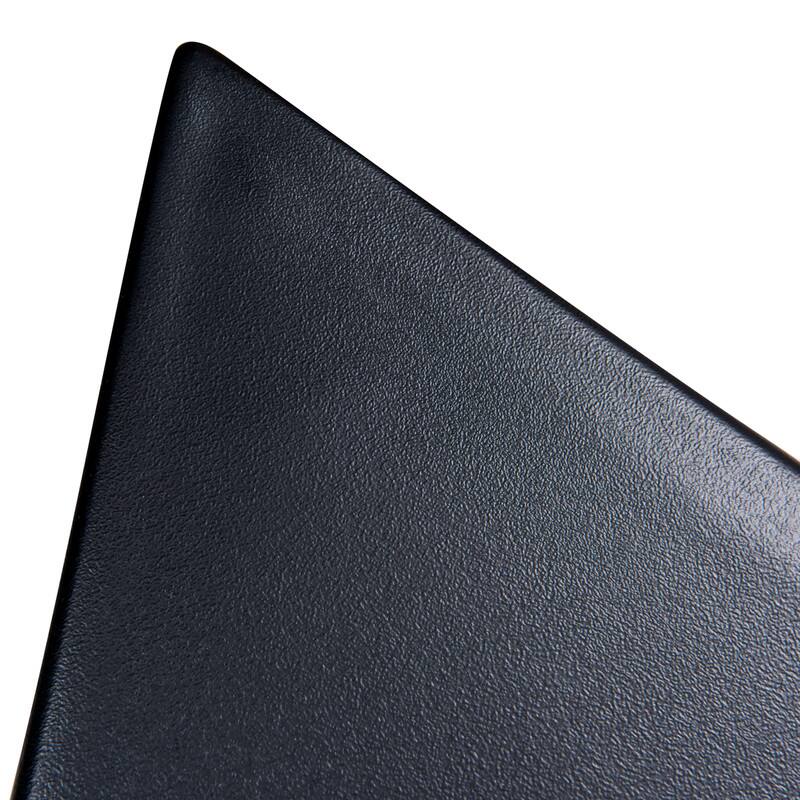 Alt View 5. LeisureMod - Randolph 15.75" Stackable Side Table, Weather-Resistant Triangular Plastic Accent End Table for Living Room or Backyard - Black.