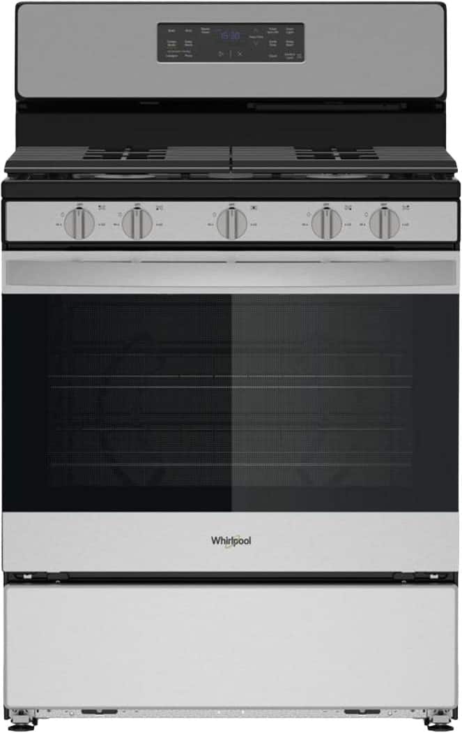 Whirlpool - 30-inch Gas Range with Crispy Mode and Griddle Zone - Stainless Steel