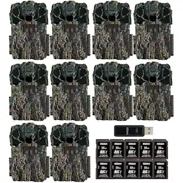 Browning Trail Cameras - Browning Spec Ops Elite HP5 Ultra 46MP 1440p Trail Camera Bundle (10 Pack)