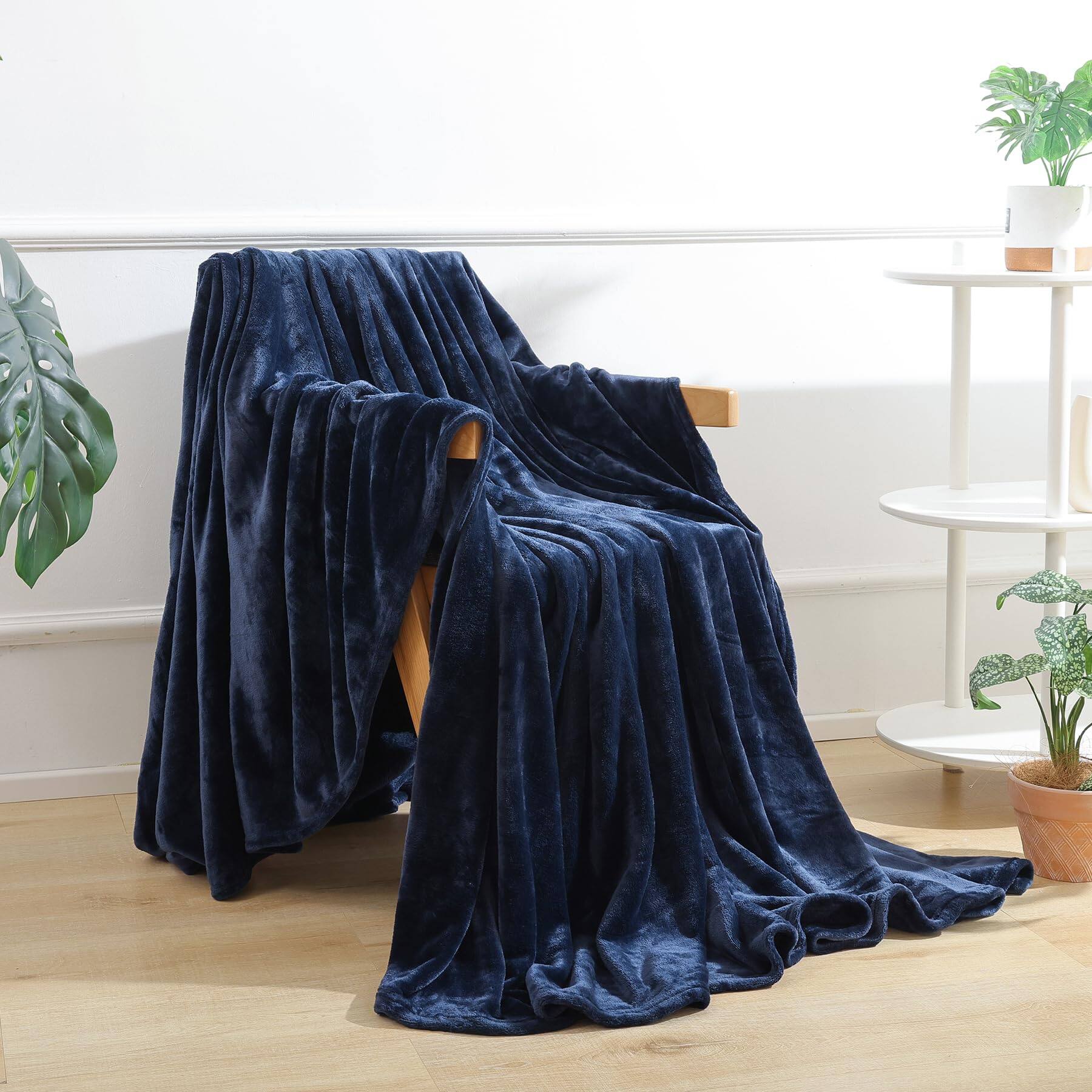 Navy Blue-Throw (50" x 60")