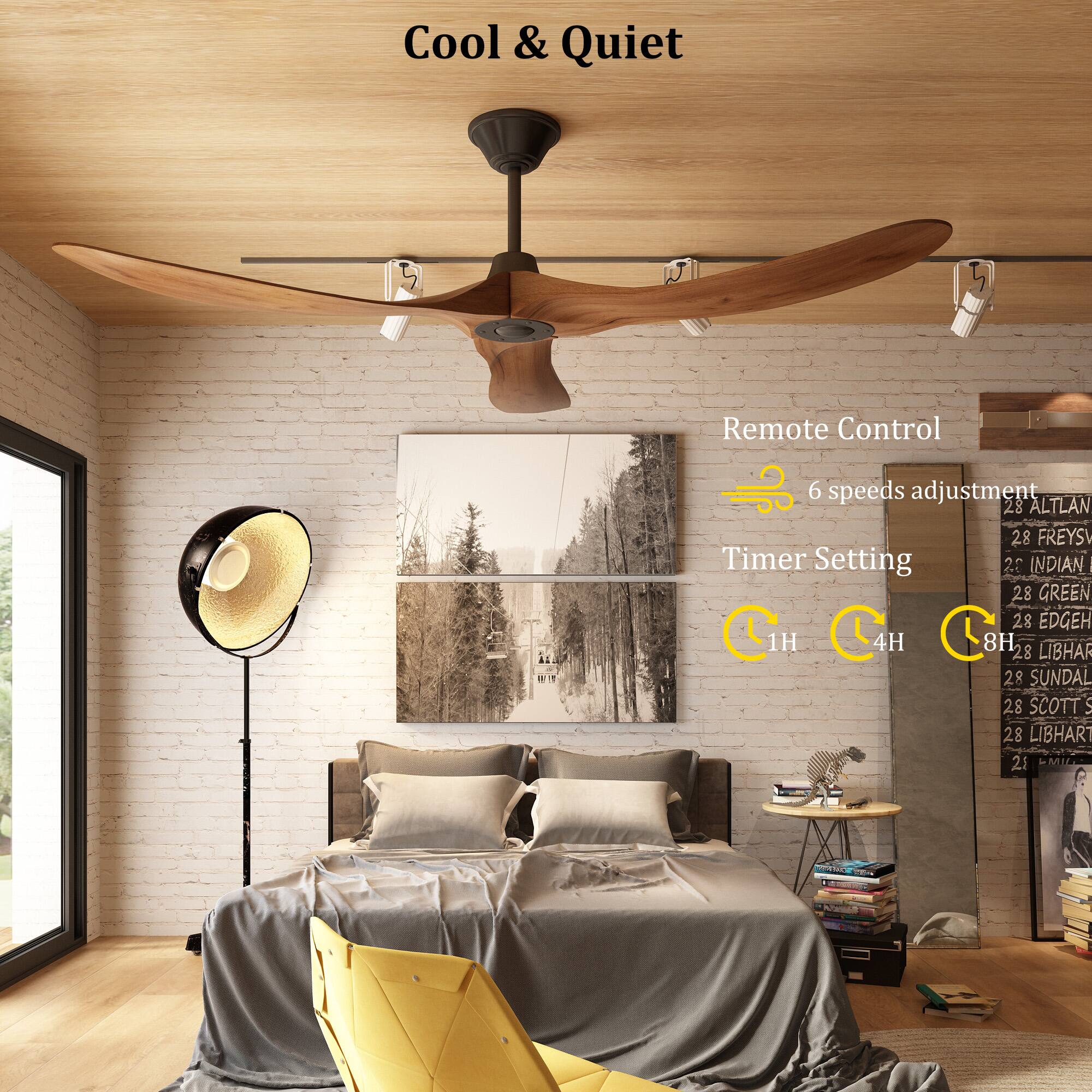 Cool & Quiet, Remote Control, 6 speeds adjustment, Timer Setting, 1H, 4H, 8H