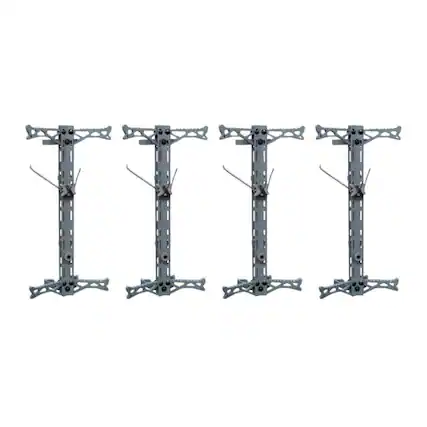 Front. Hawk - Hawk Hunting Helium 20 Inch Gen 2 Climbing Stick with Helium Rope 4 Pack - Gray.