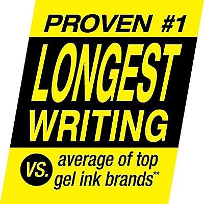 PROVEN #1 LONGEST WRITING  
average of top gel ink brands
