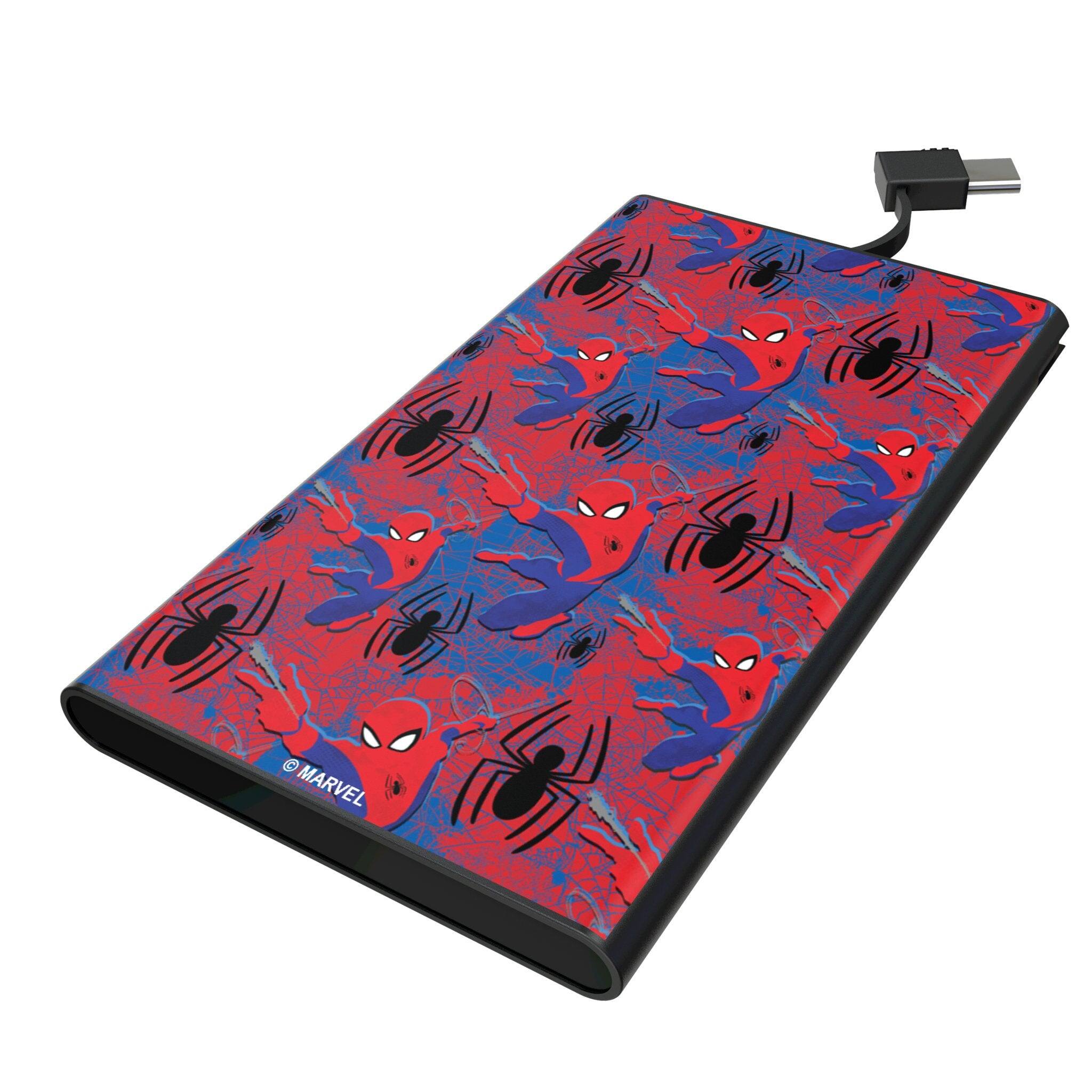 Keyscaper - Marvel Pattern 5000mAh Flat Powerbank - Spider-Man
