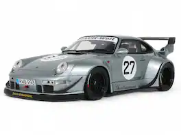 2024 RWB Yuiitsumuni #27 Silver Metallic 1/18 Model Car by GT Spirit