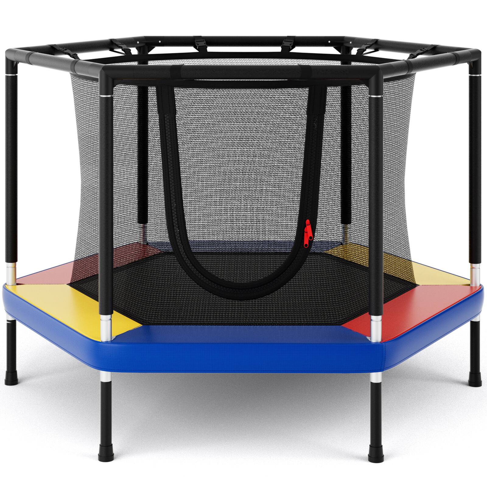 Alt View 9. Gymax - Gymax 48'' Recreational Trampoline for Kids 4 FT Indoor & Outdoor Trampoline - Colorful.