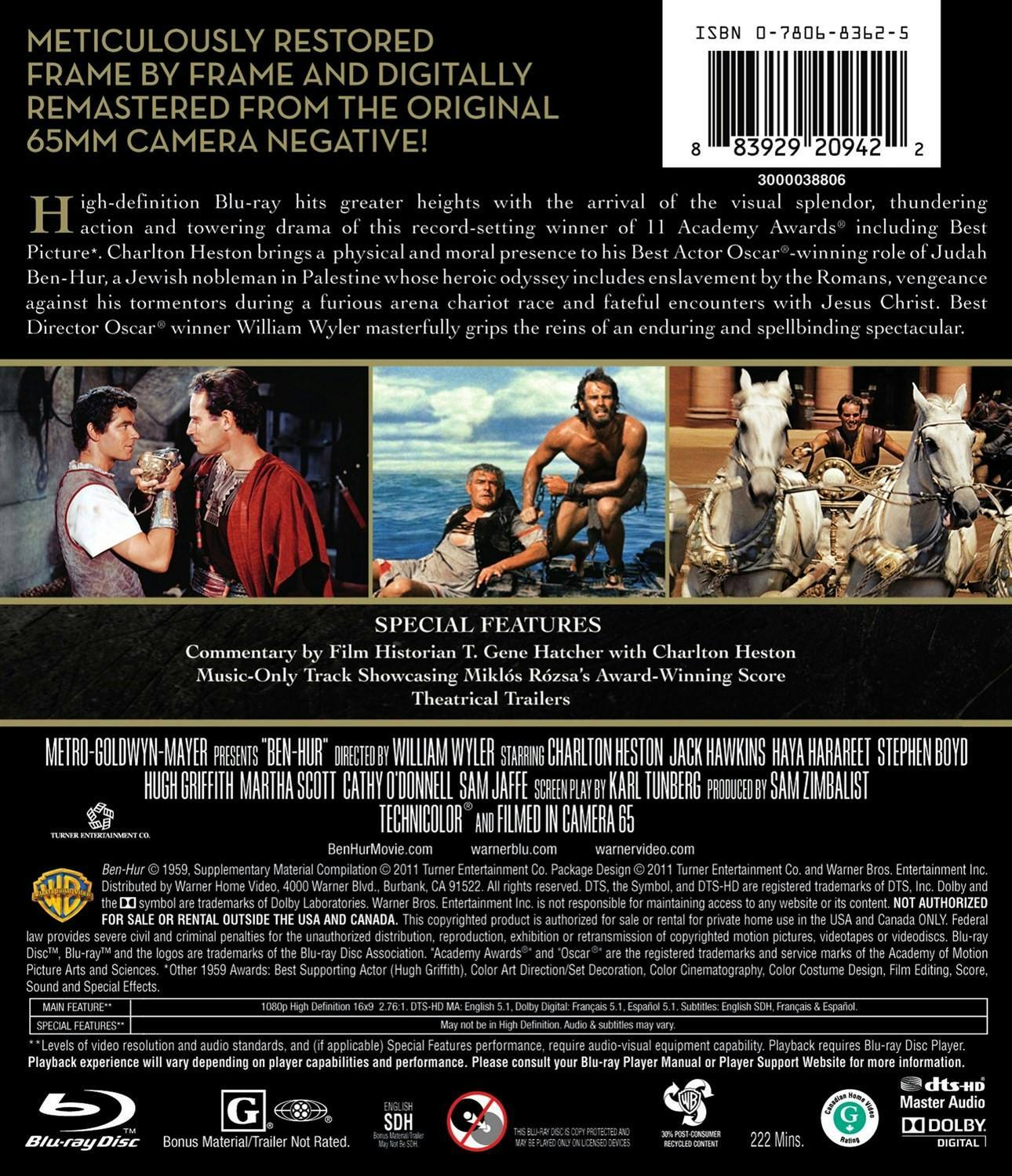 Back. Ben-Hur   - BLU-RAY.
