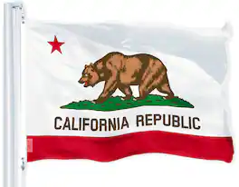 G128 - California State Flag 150D Printed Polyester 3x5 Ft - Assorted Colors