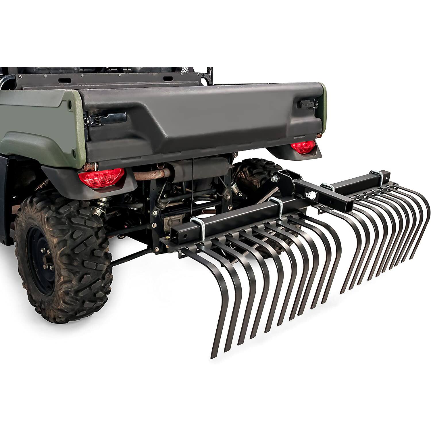 Alt View 5. Camco - Camco Black Boar ATV/UTV Implement Custom Outside Vehicle Landscape Rake Tool - Black.
