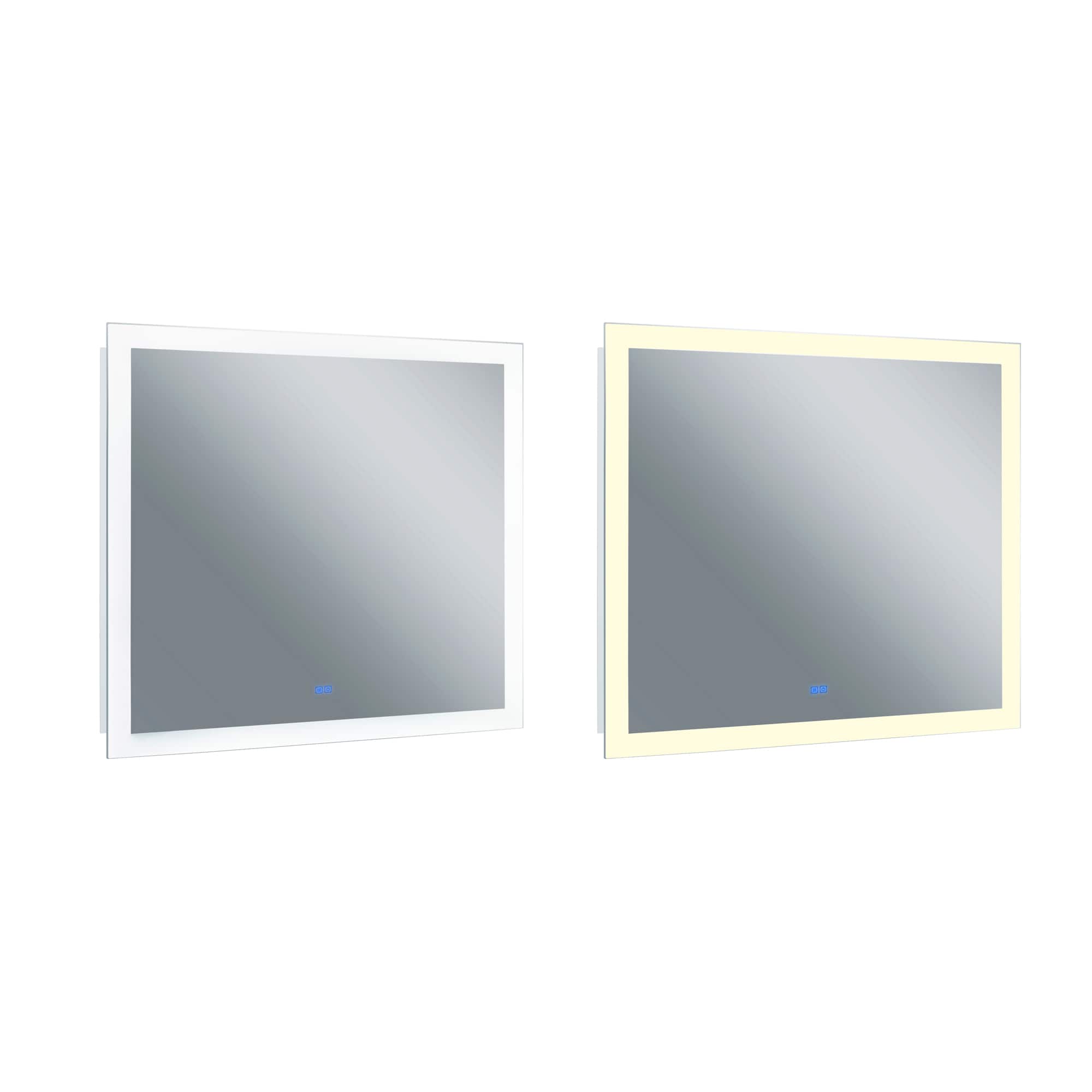 CWI Lighting - Abigail Rectangle Matte LED 40 in. Mirror From our Abigail Collection - White