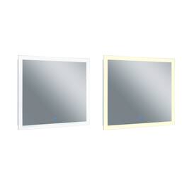 CWI Lighting - Abigail Rectangle Matte LED 40 in. Mirror From our Abigail Collection - White