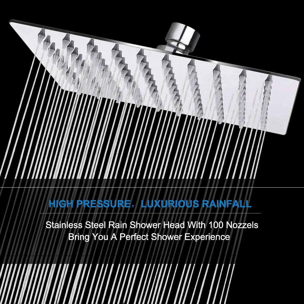 HIGH PRESSURE, LUXURIOUS RAINFALL

Stainless Steel Rain Shower Head With 100 Nozzles

Bring You A Perfect Shower Experience