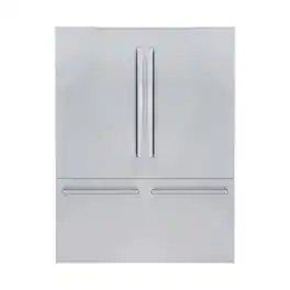 Kucht - 60 in. 32 cu. ft. French Door Built -In Refrigerator in Custom Panel Ready - Panels and Handles Included - Stainless Steel
