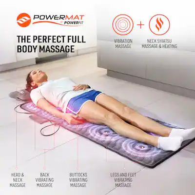 Full Body Massage Mat with Detachable Massage Pillow, 9 Intensity Levels, 9 Massage Modes Full Body Massage Mat with Detachable Massage Pillow, 9 Intensity Levels, 9 Massage Modes