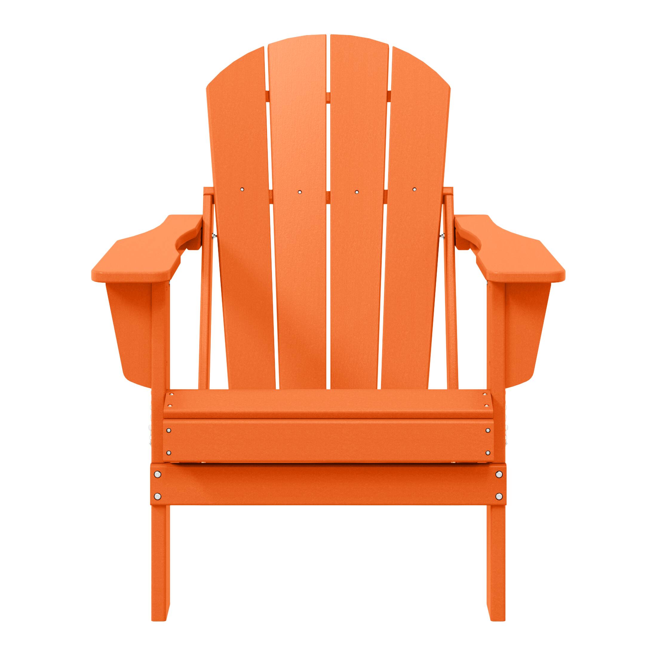 WestinTrends - Malibu HDPE Outdoor Patio Folding Poly Adirondack Chair - Orange price history on PriceWatchPro