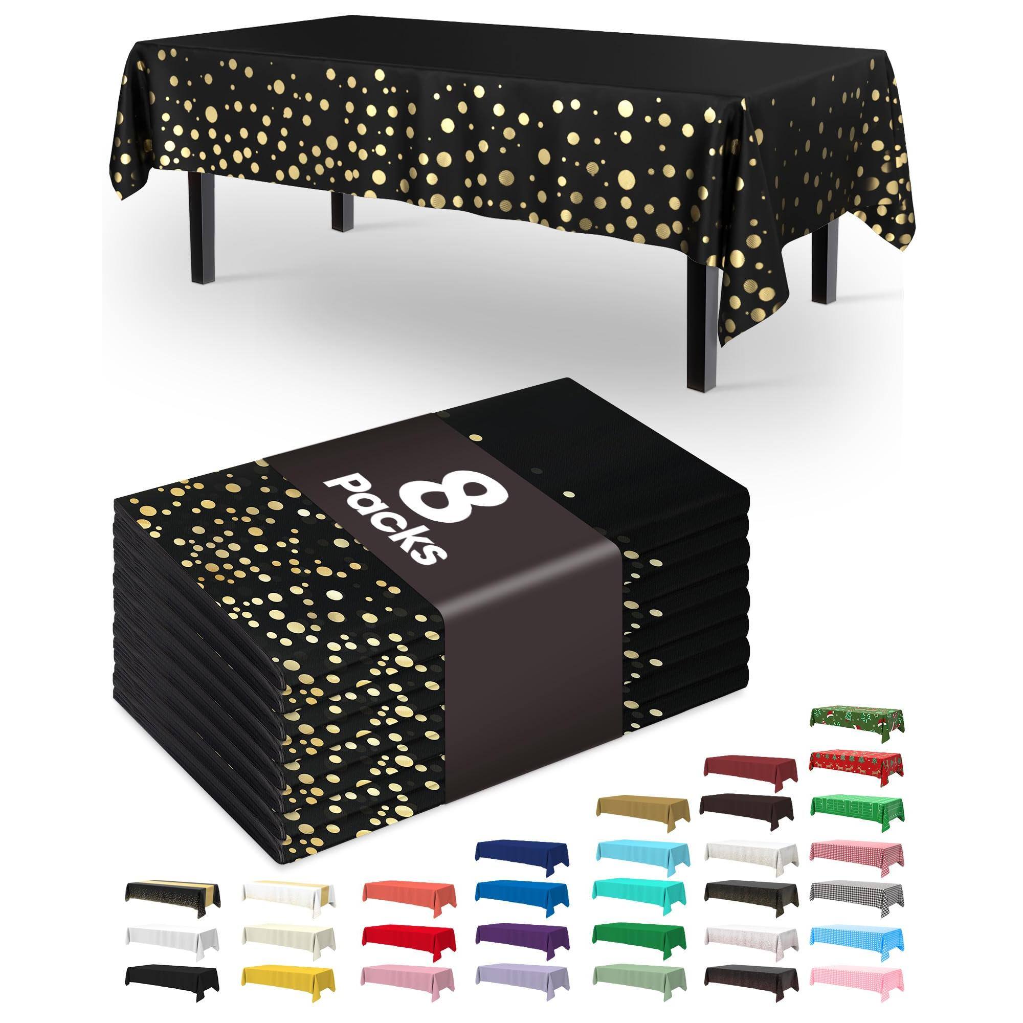 Black and Gold-54" X 108" Rectangle