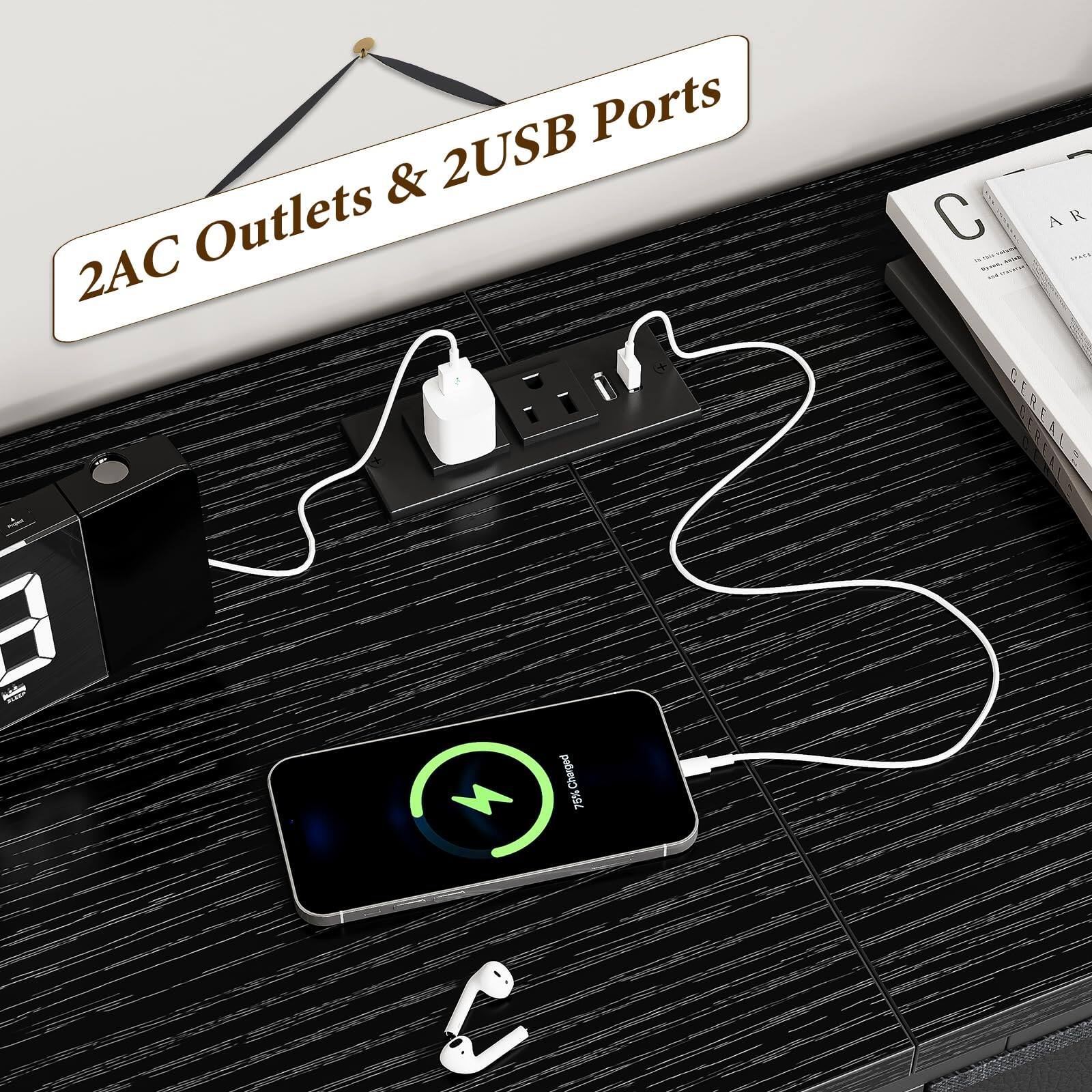 2AC Outlets & 2USB Ports