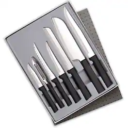 Rada - 7 Piece Knife Starter Set with Gift Box, Handles - Black