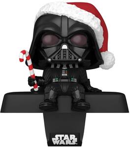 Funko - Edge-Sitter Bobblehead Stocking Hanger: Star Wars: Darth Vader - Collectibles - Multicolor