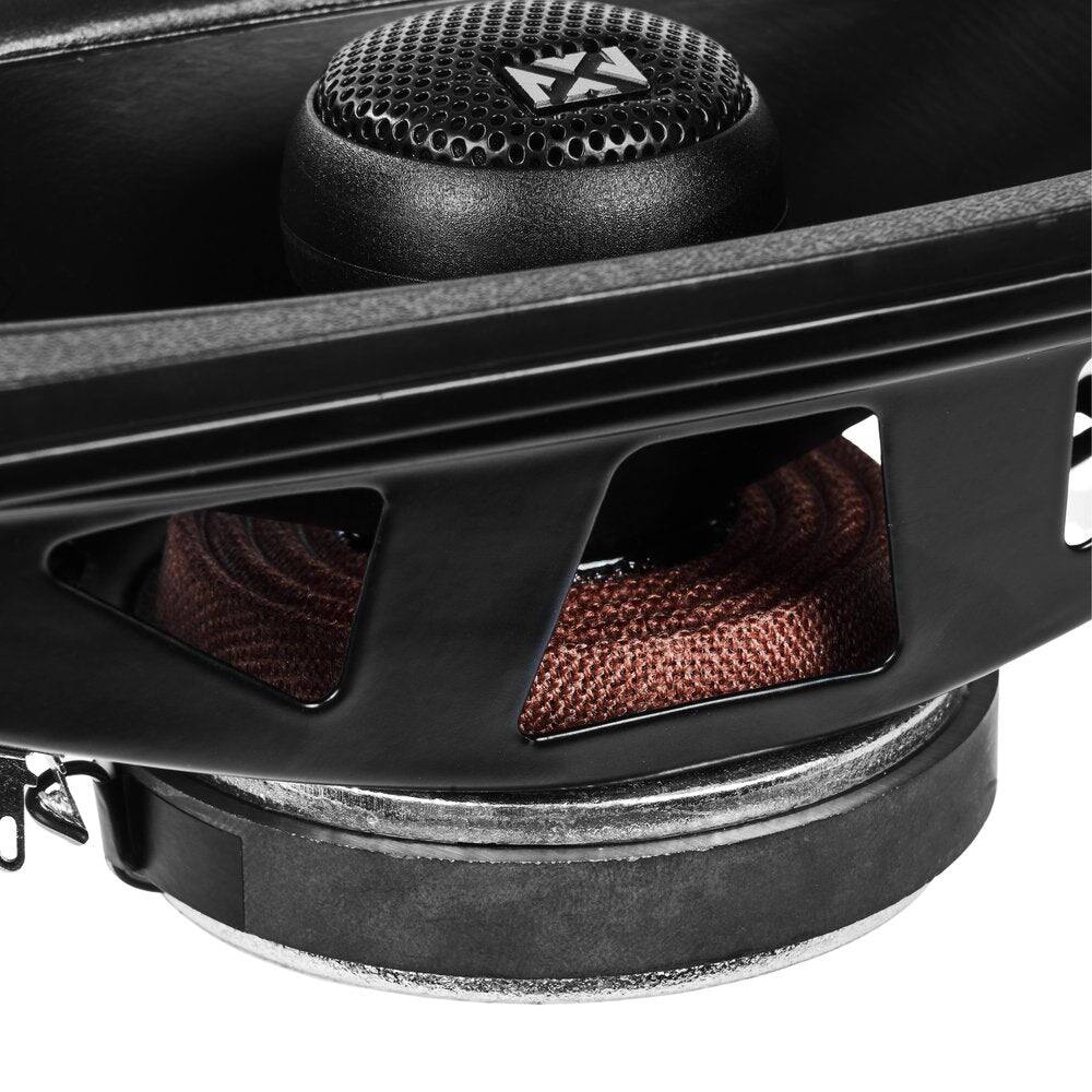 Alt View 2. NVX - NSP410 480W Peak (160W RMS) 4x10in N-Series 2-Way Coaxial Car Speakers with 20mm Silk Dome Tweeters.
