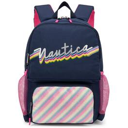 Nautica - 16 Inch Backpack for Kids and Teens - Retro Rainbow