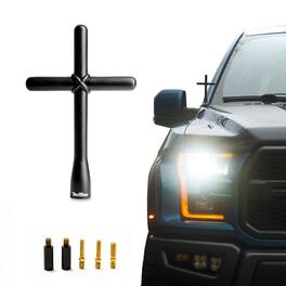 TruckTenna - Cross Antenna for Trucks, Stubby Antenna Replacement - Black