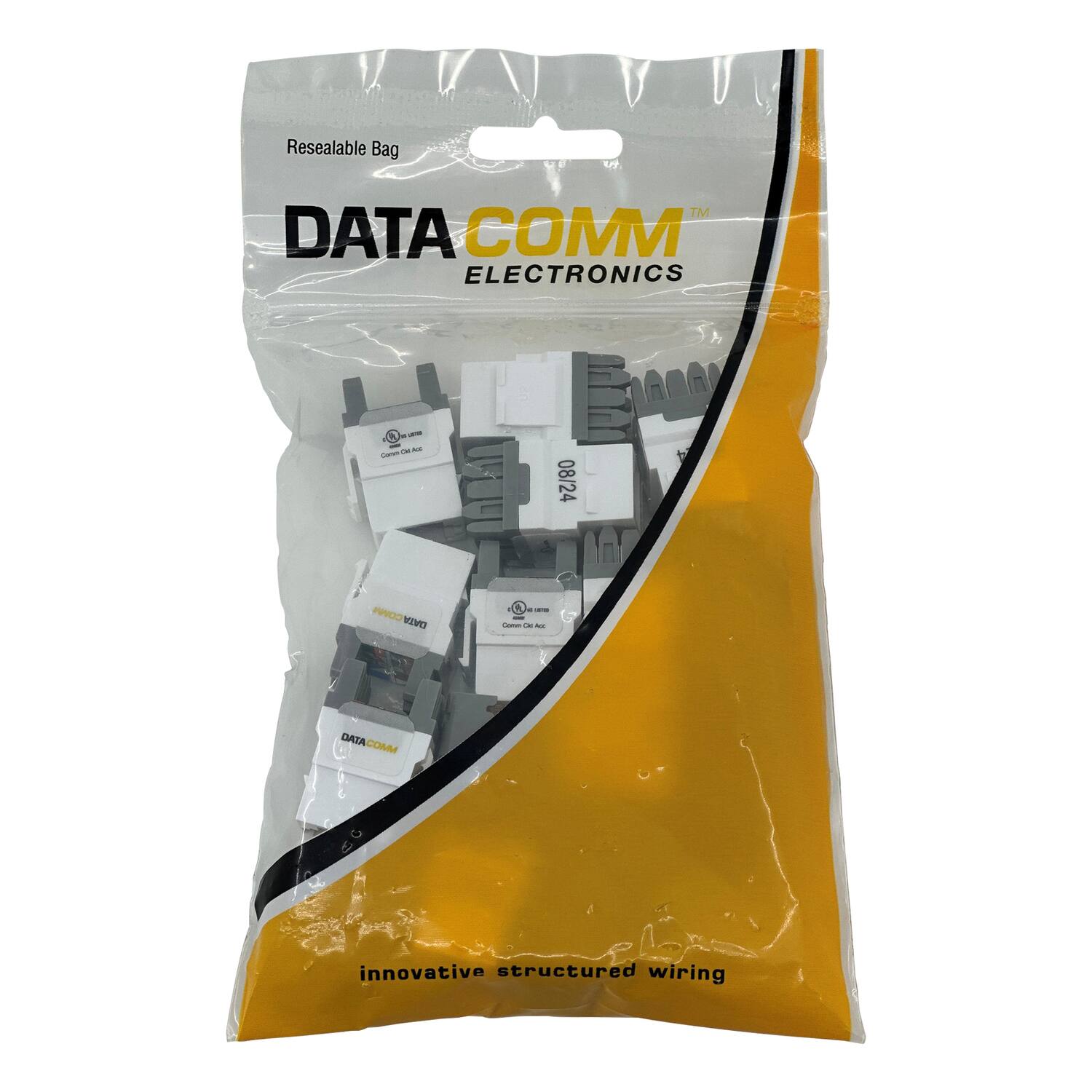 Resealable Bag

DATA COMM™  
ELECTRONICS

0824

innovative structured wiring
