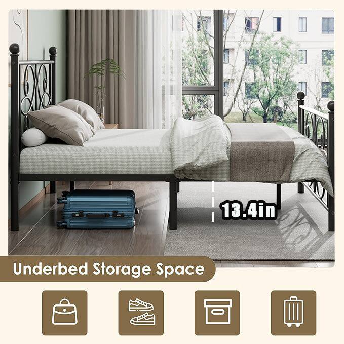 13.4in Underbed Storage Space

- Underbed Storage Space
- Suitcase
- Shoes
- Trash Can
- Luggage