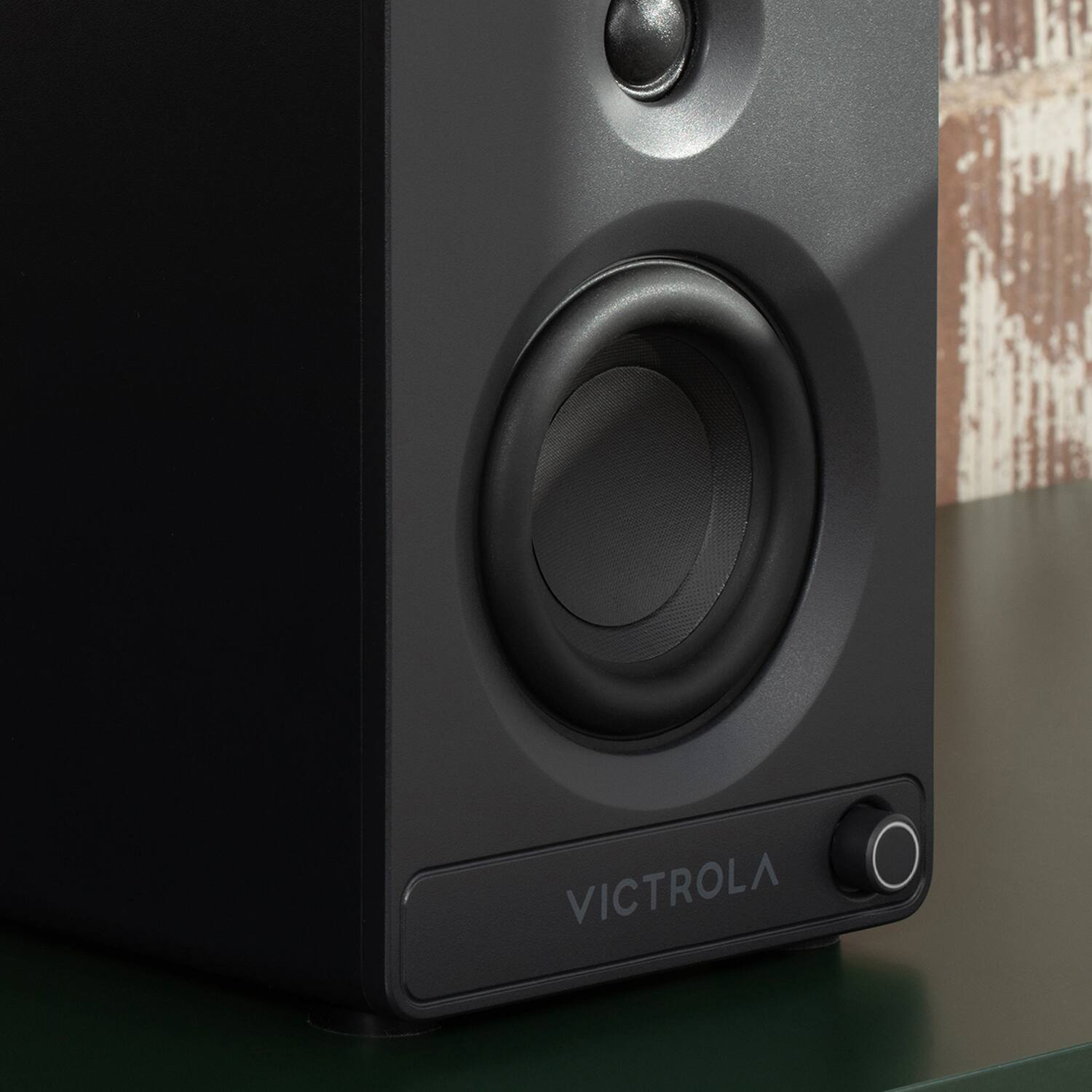 Alt View 11. Victrola - Victrola Tempo Bluetooth Bookshelf Speakers - Black.