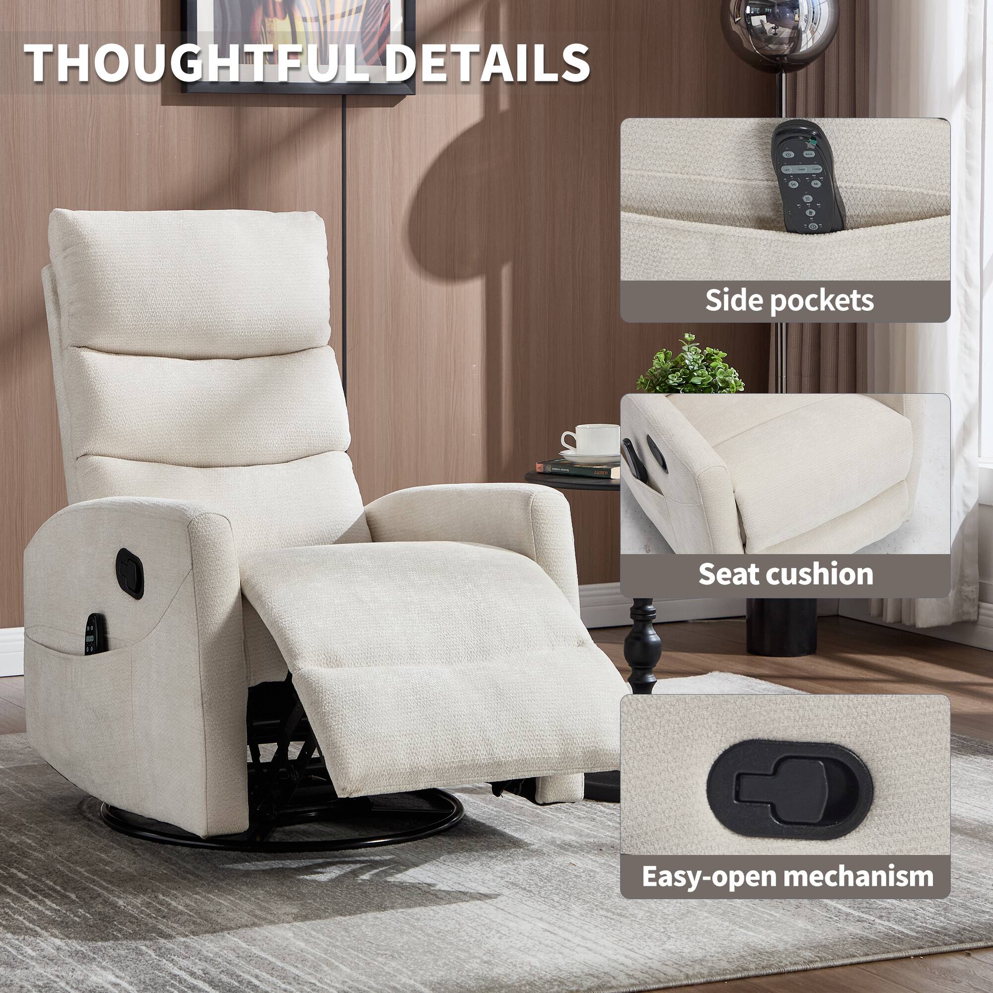 THOUGHTFUL DETAILS

- Side pockets
- Seat cushion
- Easy-open mechanism