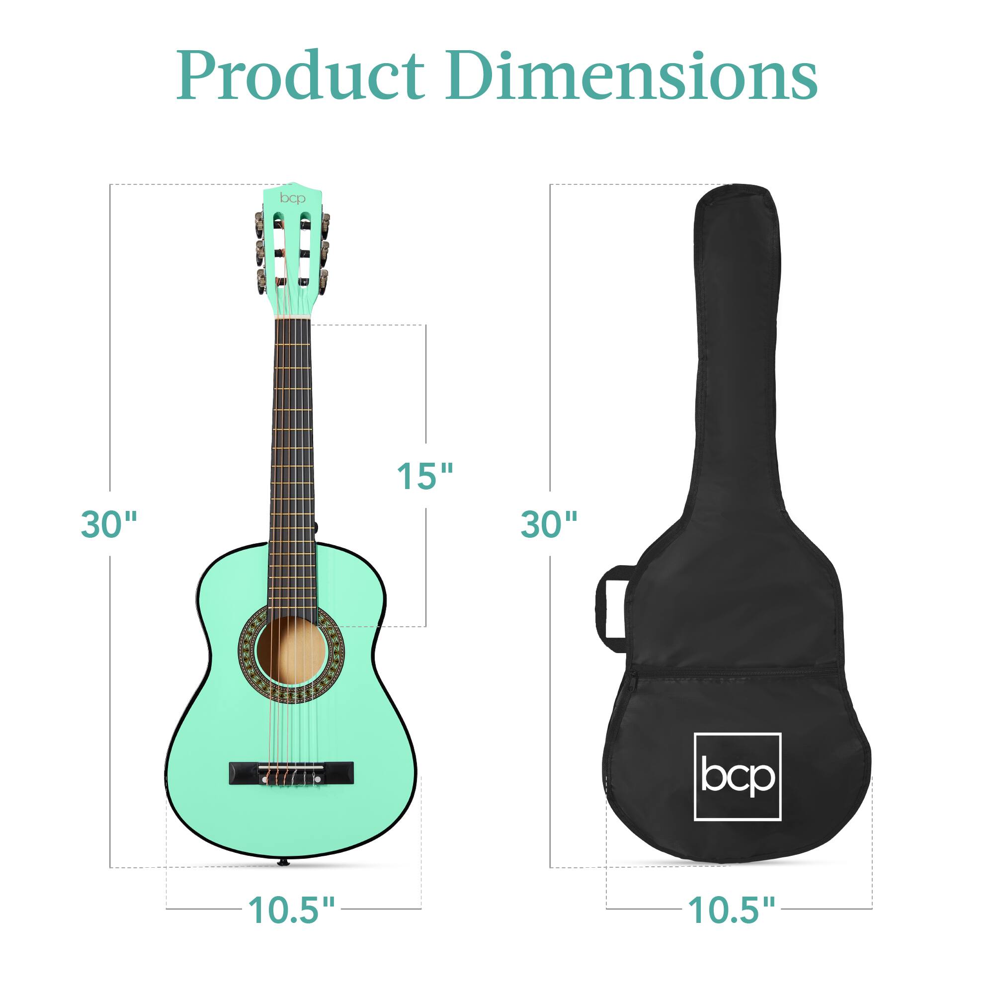 Product Dimensions

- Guitar: 30" x 15" x 10.5"
- Case: 30" x 10.5"