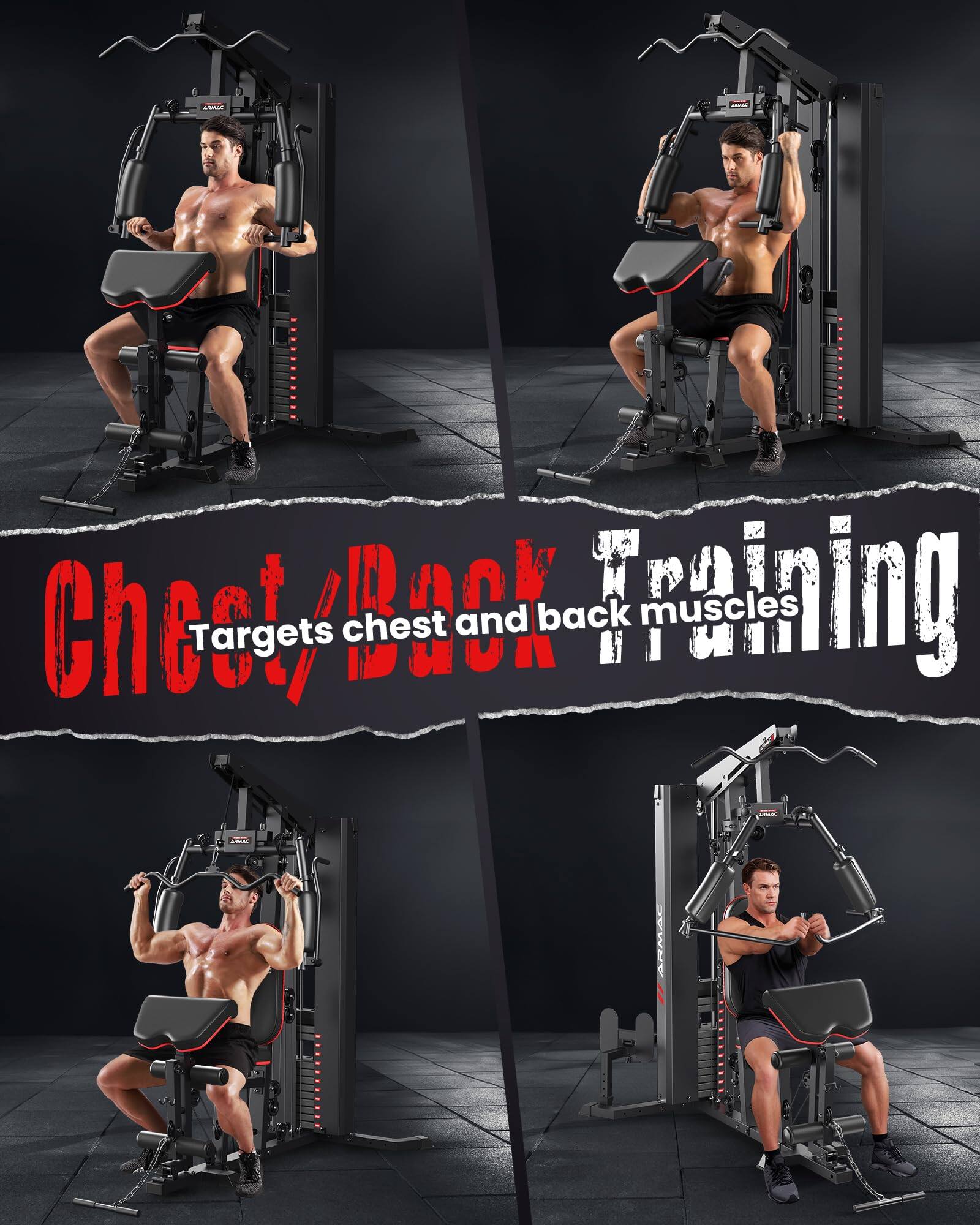 Chest and Back Training  
Targets chest and back muscles