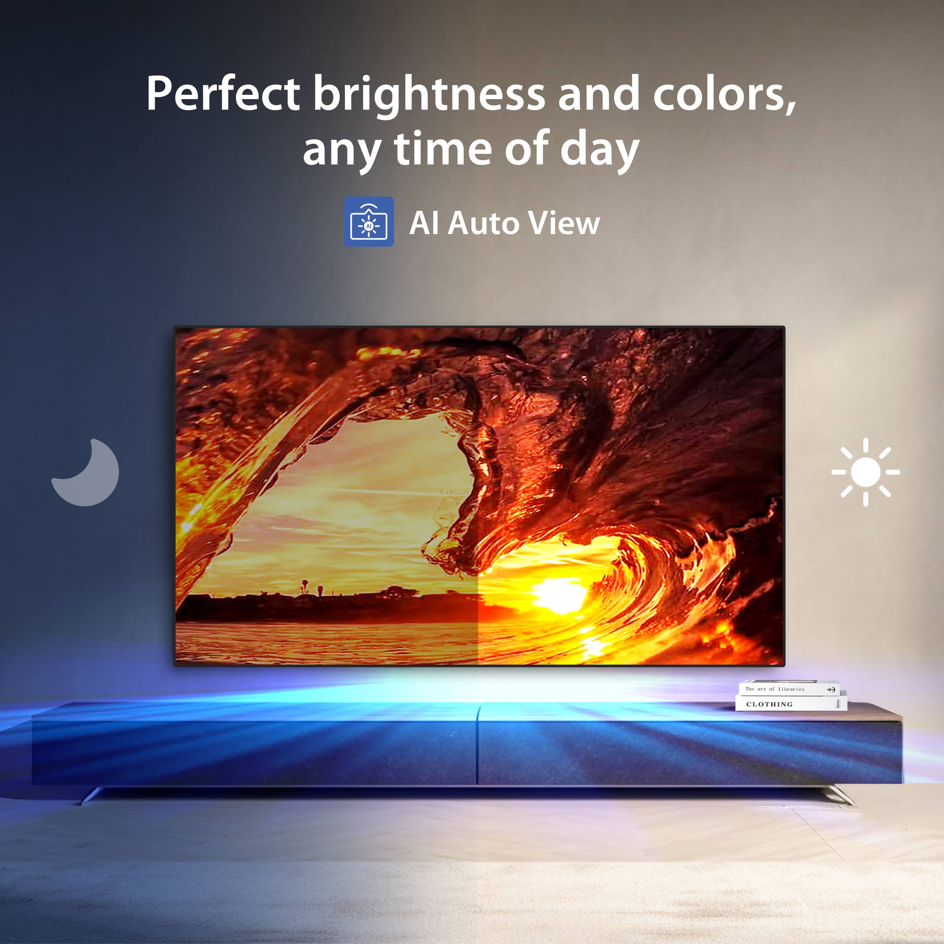 Perfect brightness and colors, any time of day  
AI Auto View