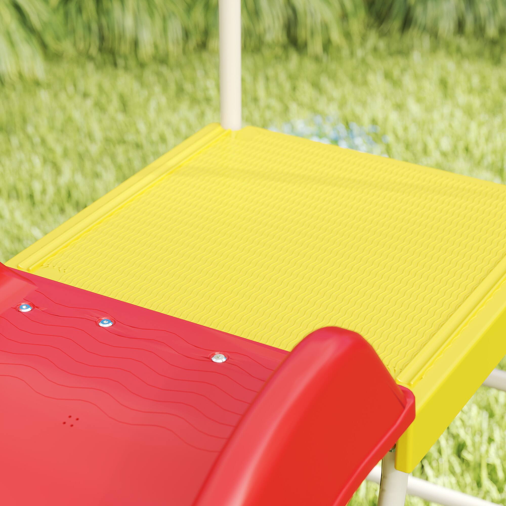 Alt View 5. Qaba - 6ft Metal Slide, Climbing Ladder, 3-8yrs indoor/outdoor.