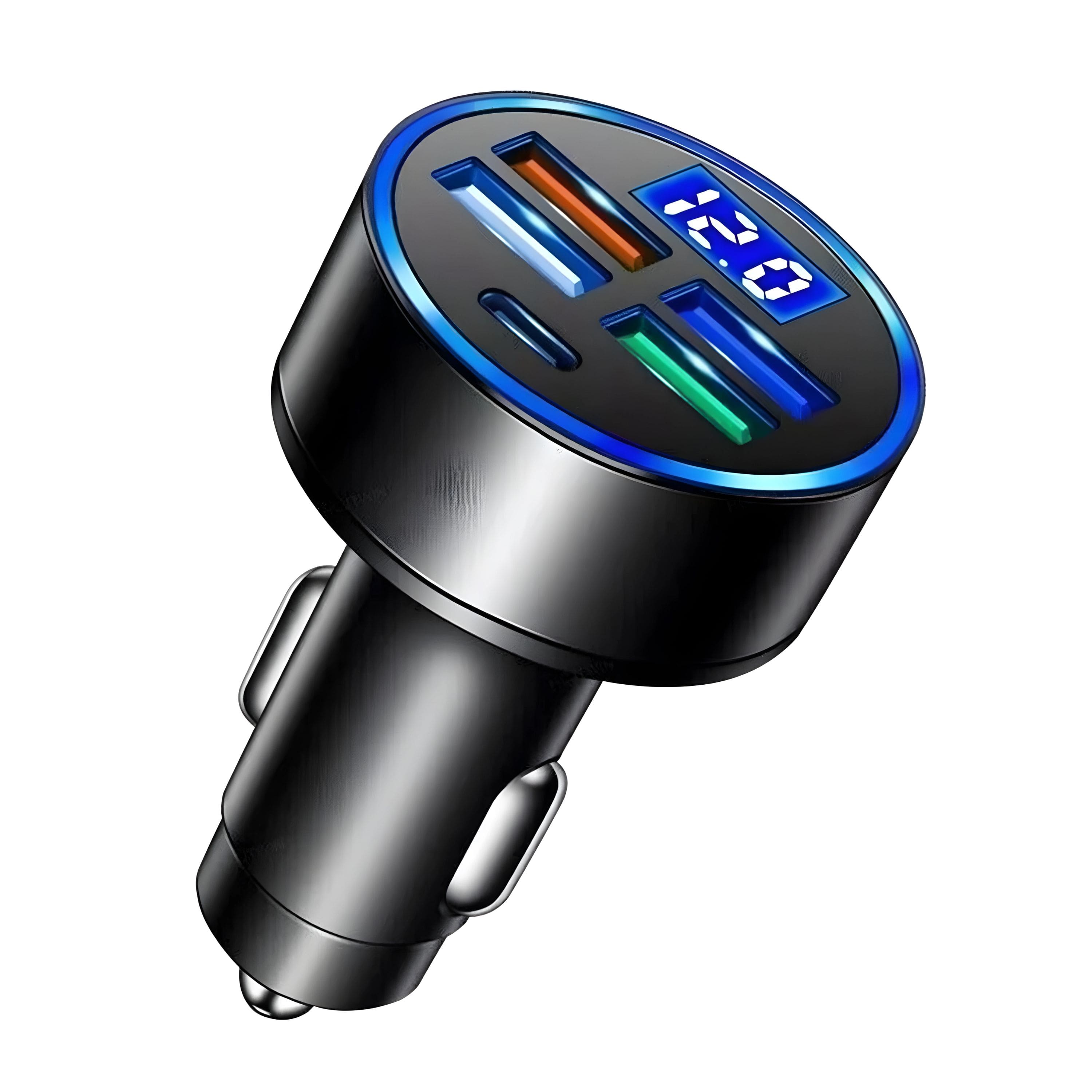 Kitcheniva - USB Port Super Fast Car Charger Adapter For iPhone Android Cell Phone - Black