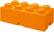 Front. Room Copenhagen - LEGO Storage Brick with 8 Knobs, Orange - COLLECTIBLES - Multicolor.