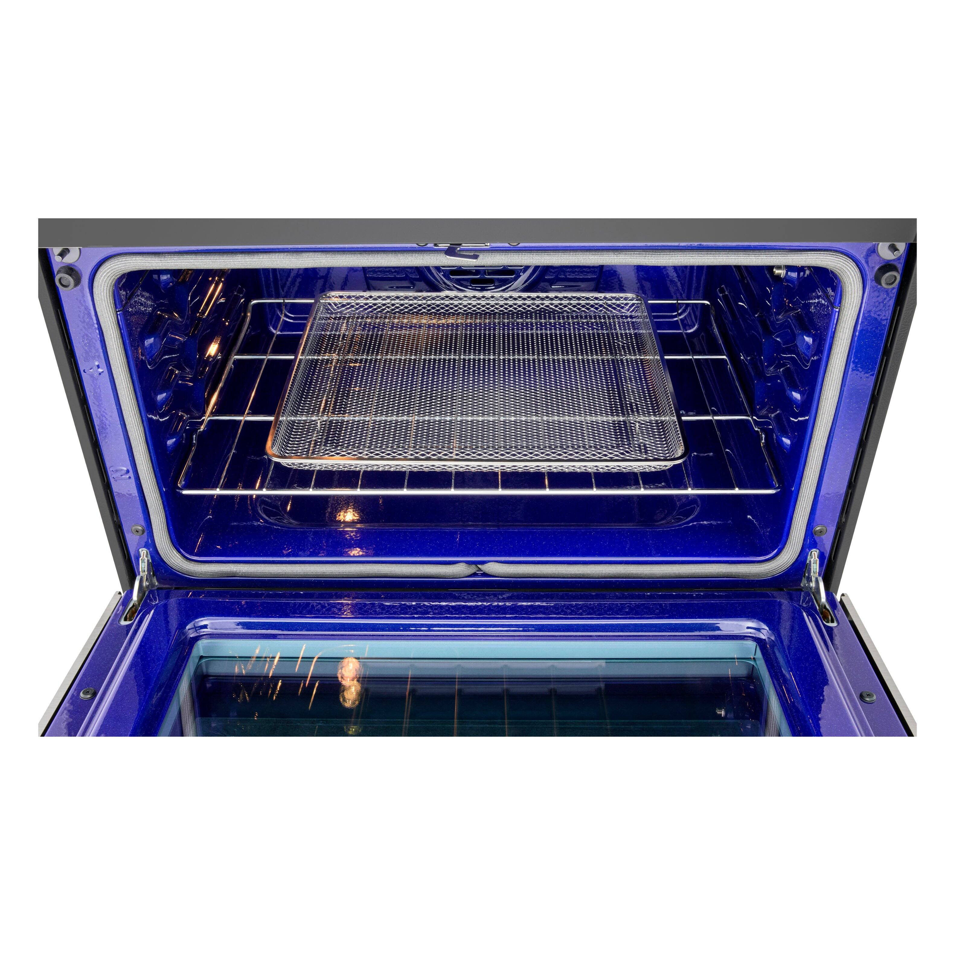 Alt View 23. LG - STUDIO 7.3 Cu. Ft. Slide-In Double Oven Electric True Convection Smart Range with EasyClean and Air Fry - PrintProof Stainless Steel.