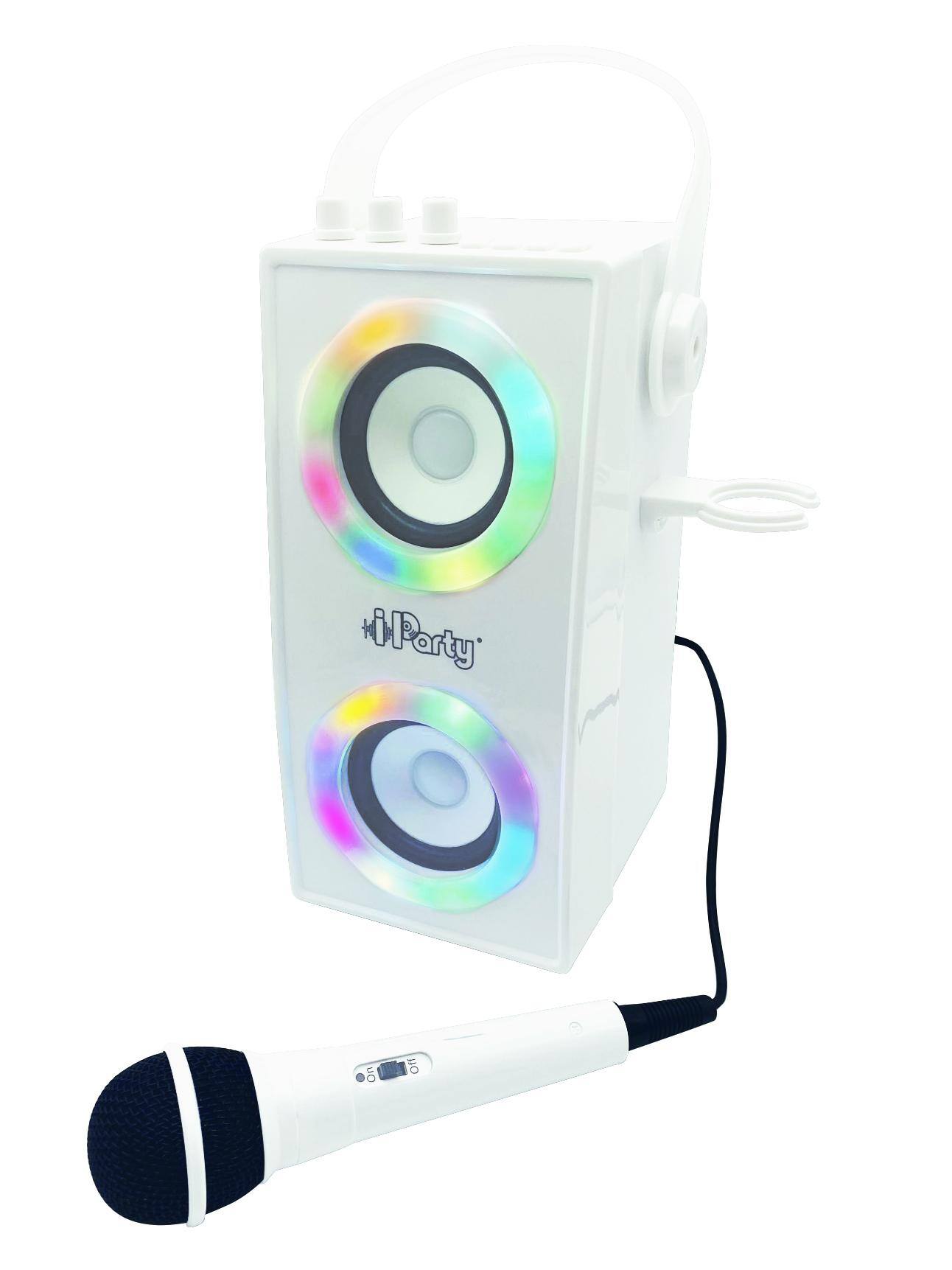 Alt View 6. Lexibook - IParty Trendy Portable Bluetooth Speaker with Mic and Amazing Lights Effects.
