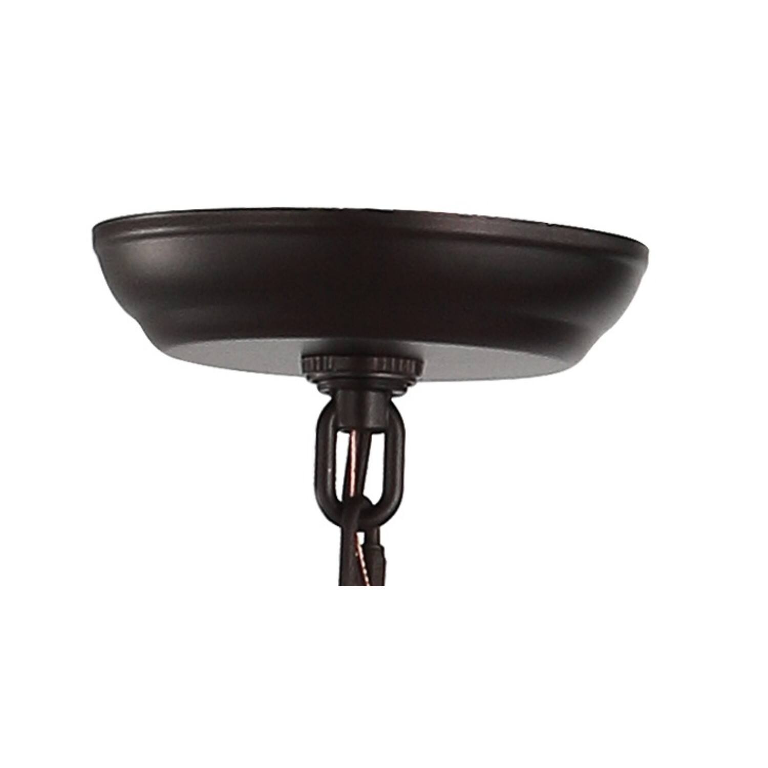 Alt View 5. Jonathan Y - Pagoda 20" 8-Light Classic Traditional Metal Cage Lantern LED Pendant, Oil Rubbed Bronze - Oil Rubbed Bronze.