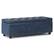 Front. Simpli Home - Hamilton Storage Ottoman - Denim Blue.