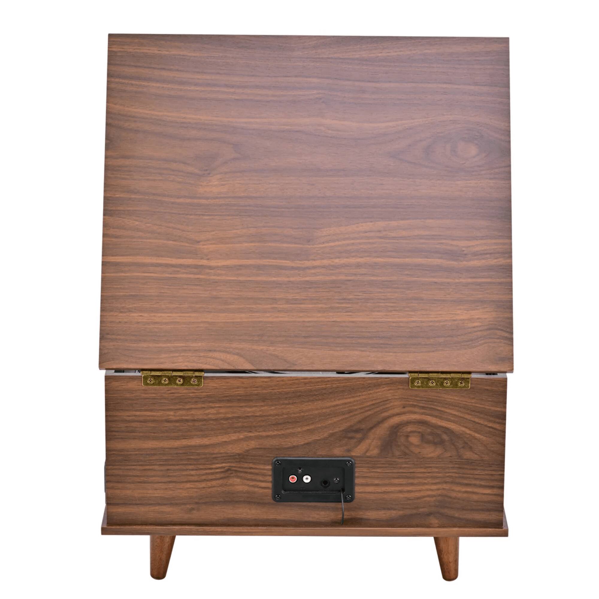 Back. Victor Audio - Monroe 8-in-1 Music Center - Walnut.