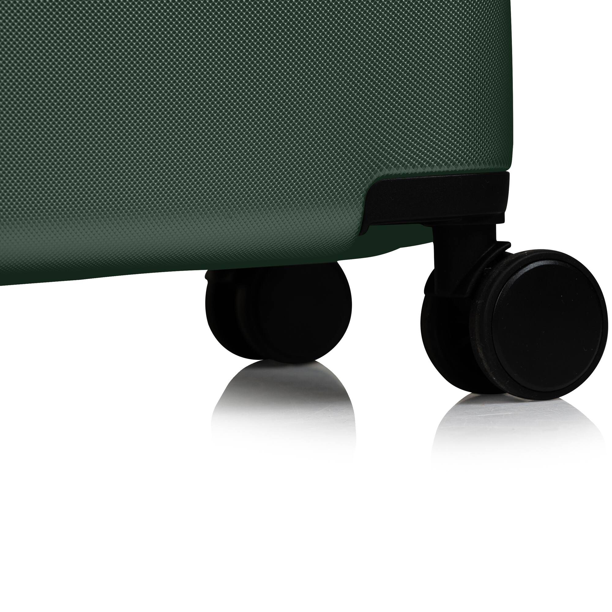 Alt View 1. Champs - Earth Collection - 3-piece Hardside Luggage set - Green.